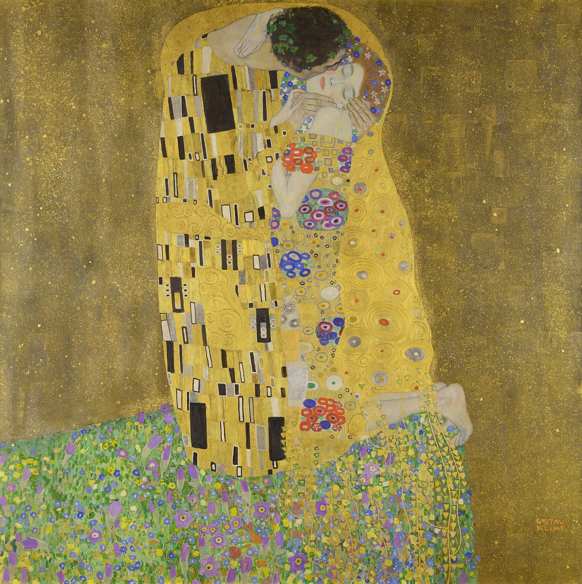 Le Baiser, Gustav Klimt (1907–1908)