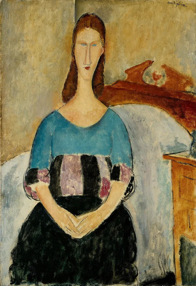 Jeanne Hébuterne assise