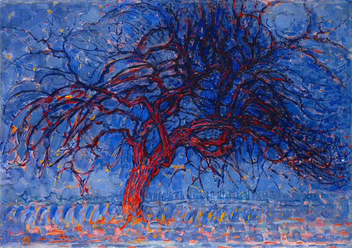 Soir ; l'Arbre rouge, Piet Mondrian