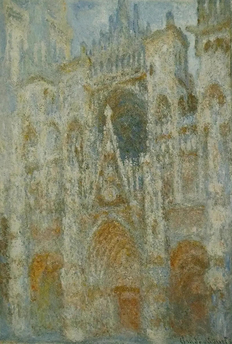 La Cathédrale de Rouen. Le portail, soleil matinal, Claude Monet