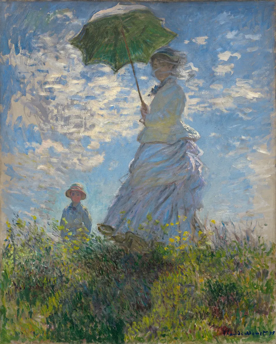 Femme à l'ombrelle, Claude Monet