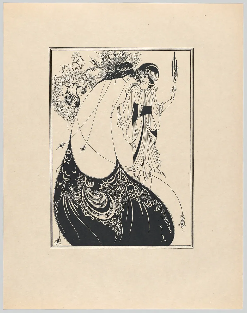 La Jupe aux paons, Aubrey Beardsley