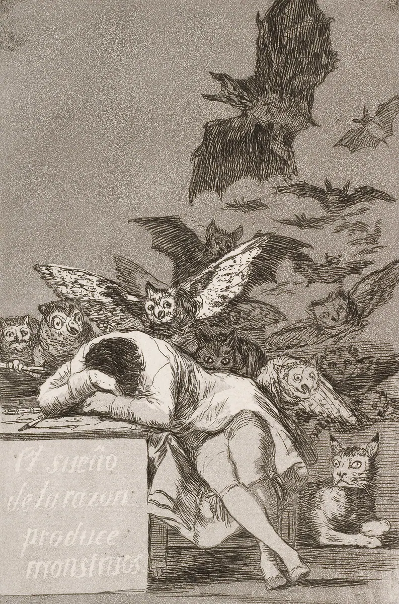 Le sommeil de la raison engendre des monstres, Francisco de Goya