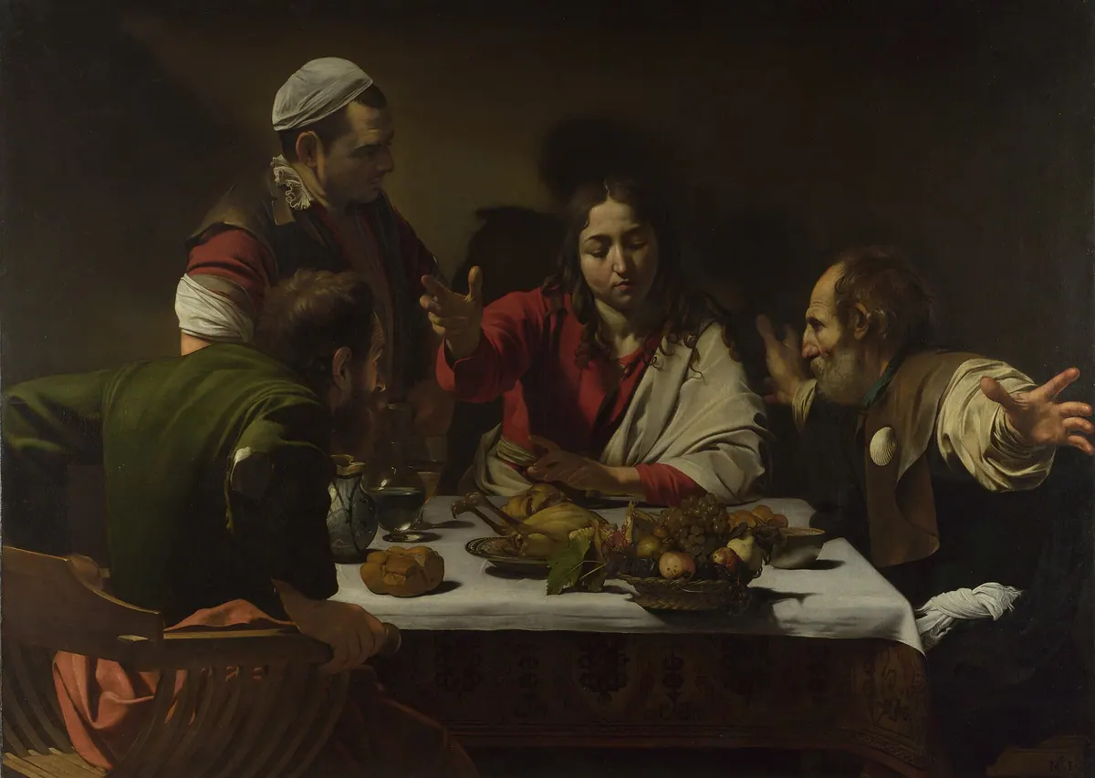 Le Souper à Emmaüs, Le Caravage