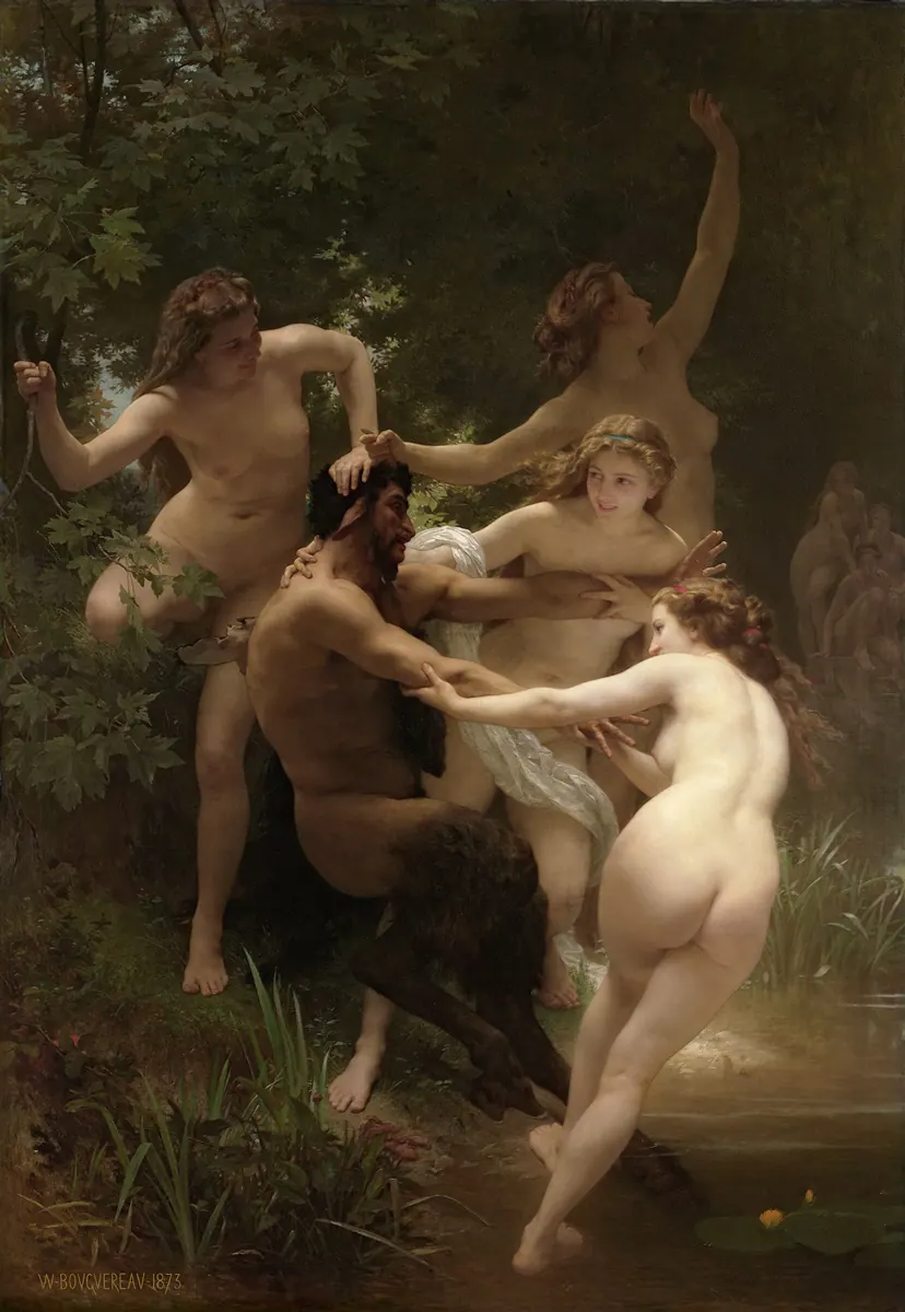 Nymphes et Satyre, William Bouguereau