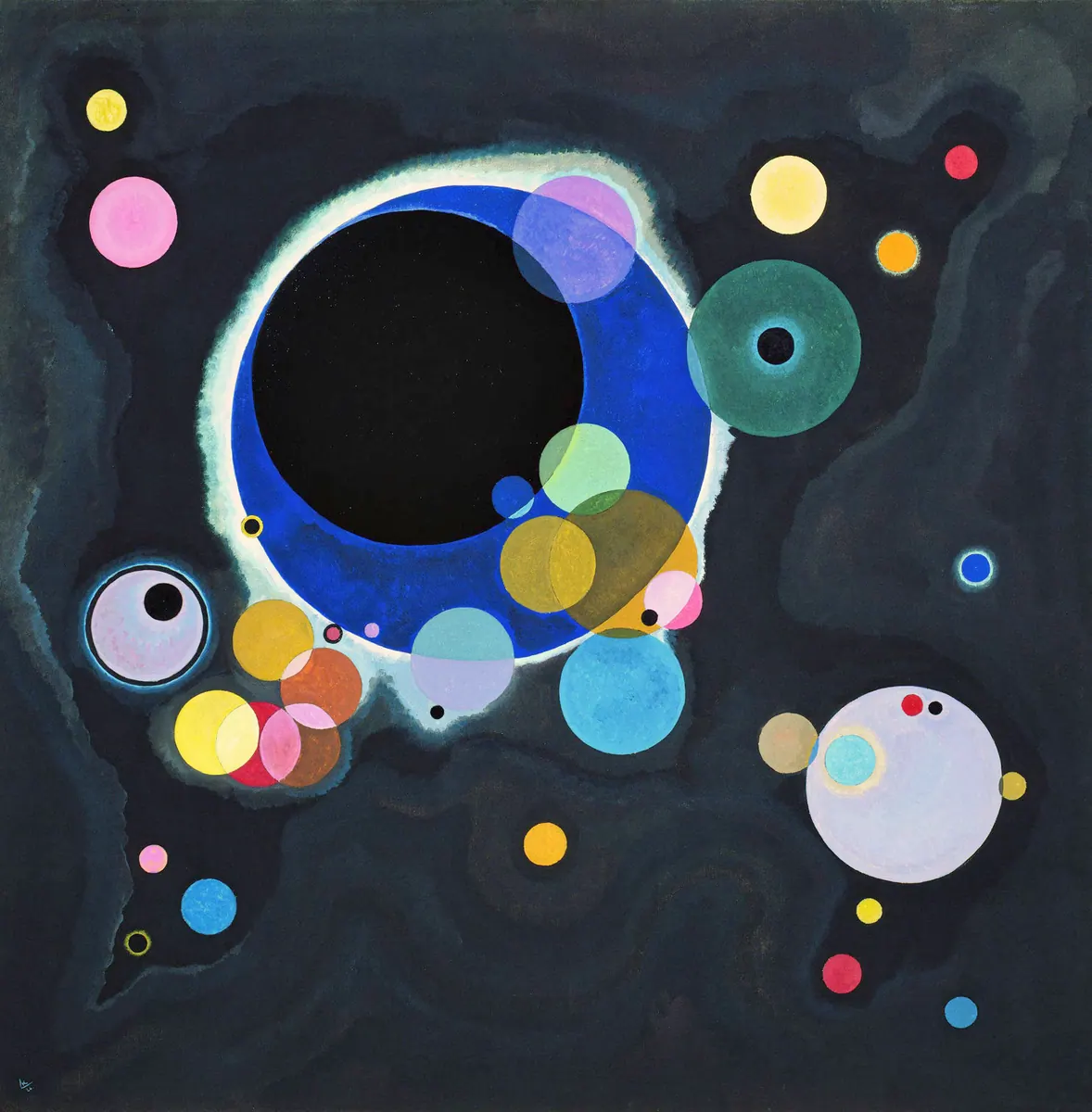 Plusieurs cercles, Wassily Kandinsky