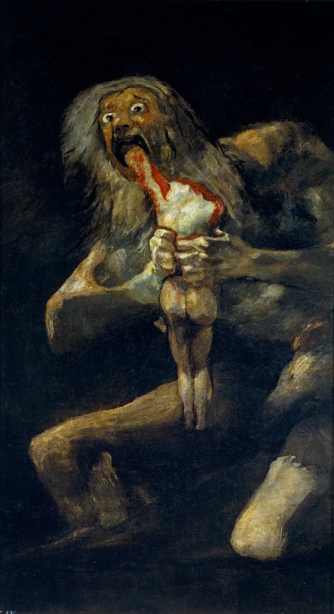 Saturne dévorant un de ses fils, Francisco de Goya