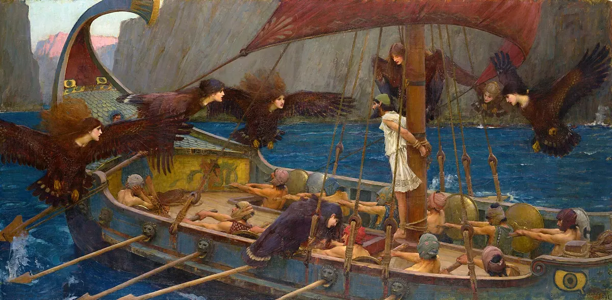 Ulysse et les Sirènes, John William Waterhouse